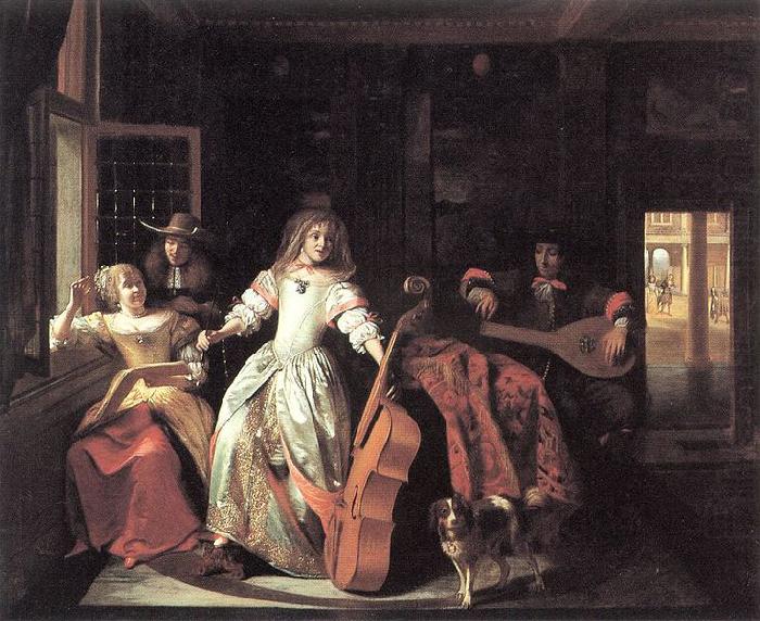 Pieter de Hooch A Musical Conversation china oil painting image